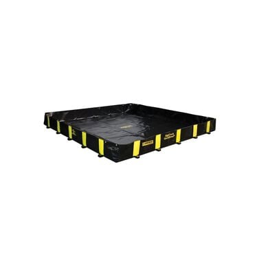 Justrite 475 Gallon Spill Drive Over Berm 8 ft x 8 ft x 12 in Black
