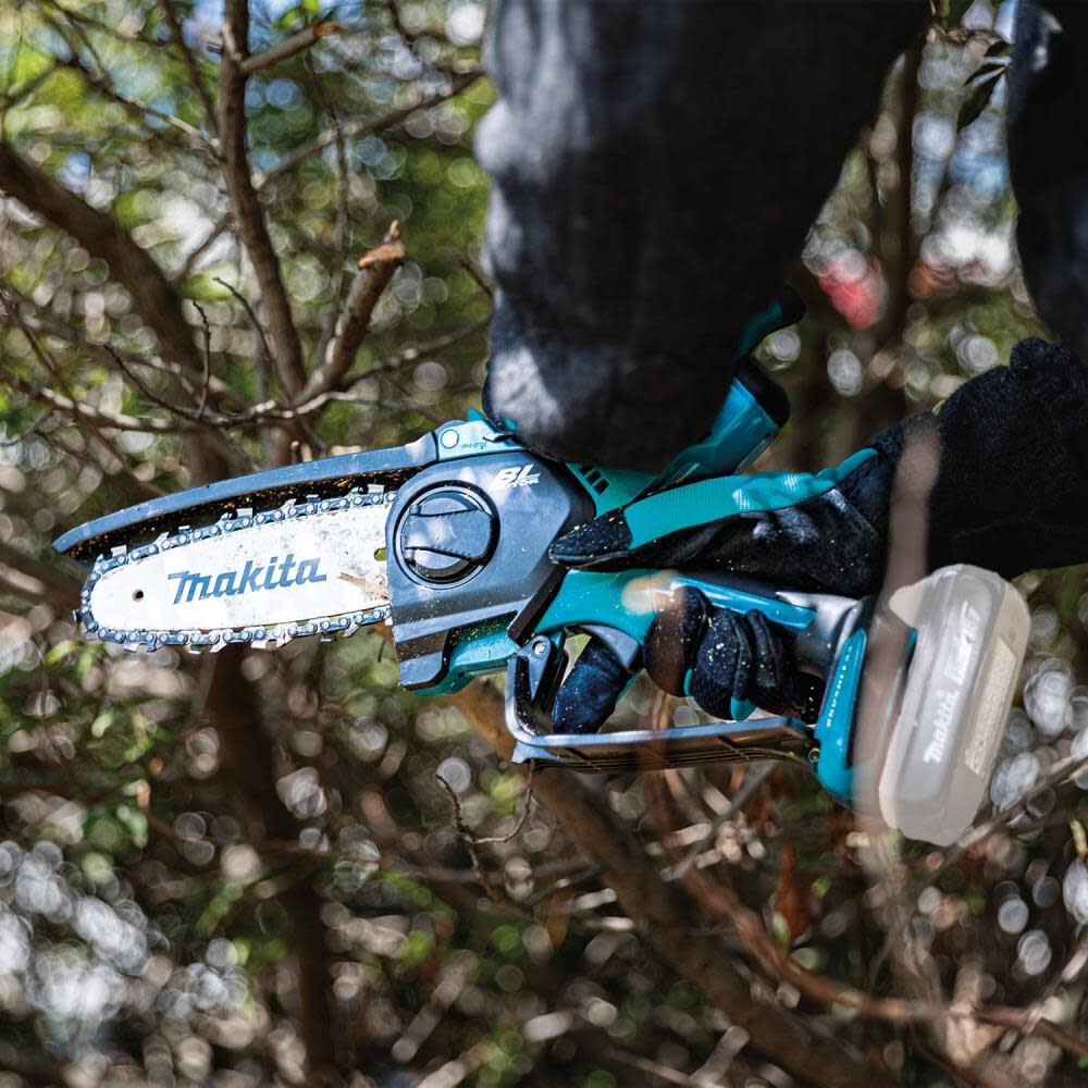 Makita 18V LXT Lithium-Ion Brushless Cordless 6 Inch Pruning Saw (Bare Tool) with Replacement Guide Bar & Saw Chain Bundle, large image number 10