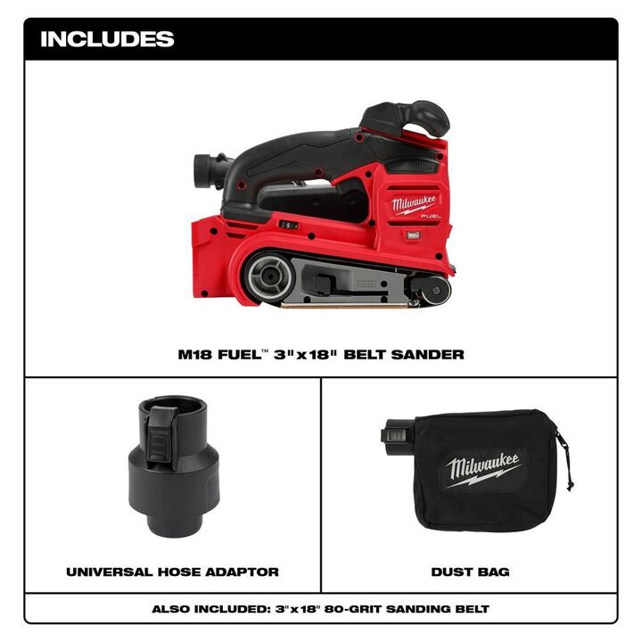Milwaukee M18 FUEL 3inchx18inch Belt Sander (Bare Tool), large image number 1