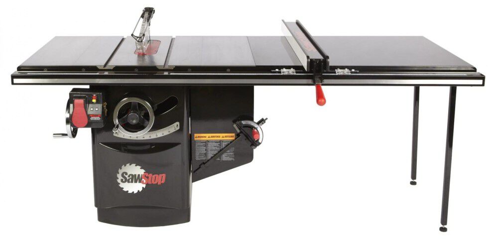 Sawstop 10 Inch 230V 7.5Hp 3 Phase Cabinet Saw With 52 Inch T-Glide Advance Rip