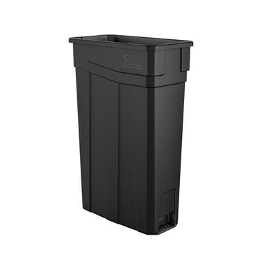 Suncast Plastic Slim Trash Can - 23 Gallon Black, large image number 0