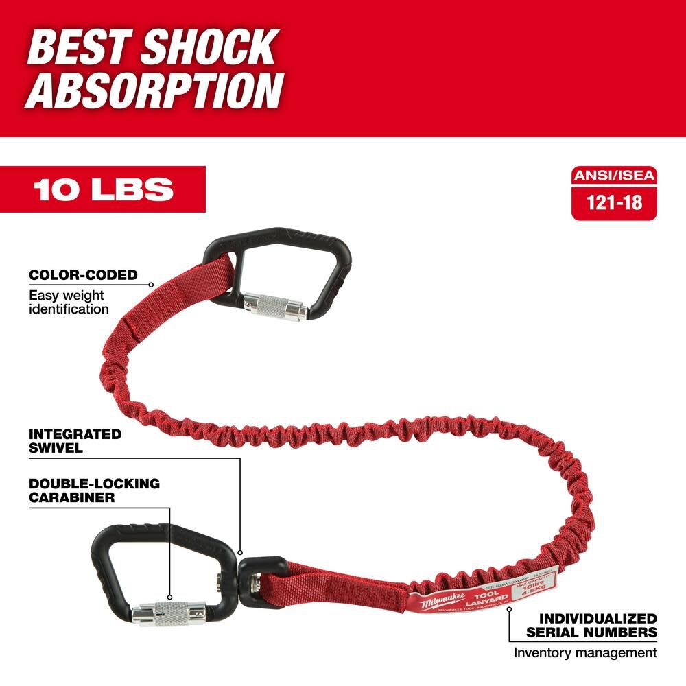 Milwaukee 10 Lb. Quick-Connect Locking Tool Lanyard, large image number 2
