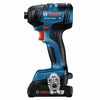 Bosch 18V 2 Tool Combo Kit with Impact Driver GDR18V-1800 Drill/Driver GSR18V-400 with 2 2Ah Batteries, small