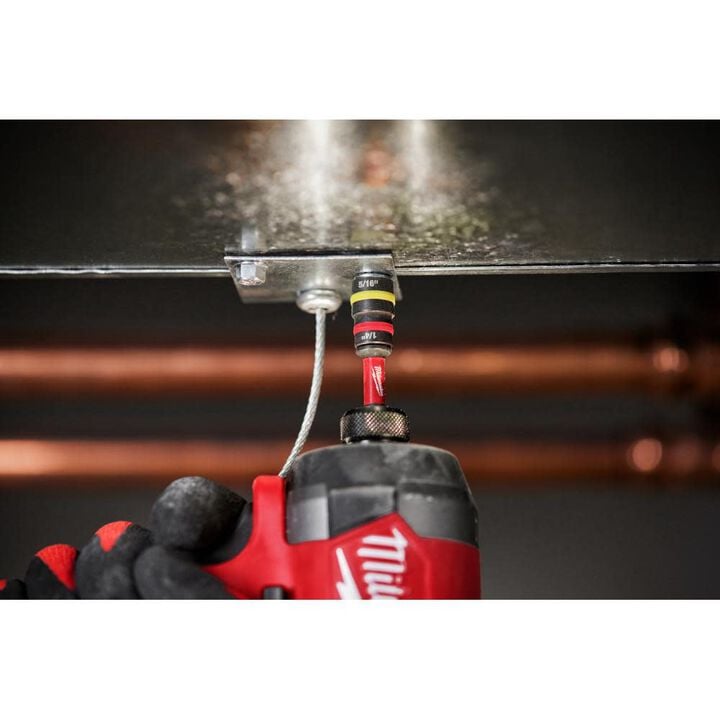 Milwaukee SHOCKWAVE Impact Duty 1/4 in and 5/16 in x 2-1/4 in QUIK-CLEAR 2-in-1 Magnetic Nut Driver, large image number 5