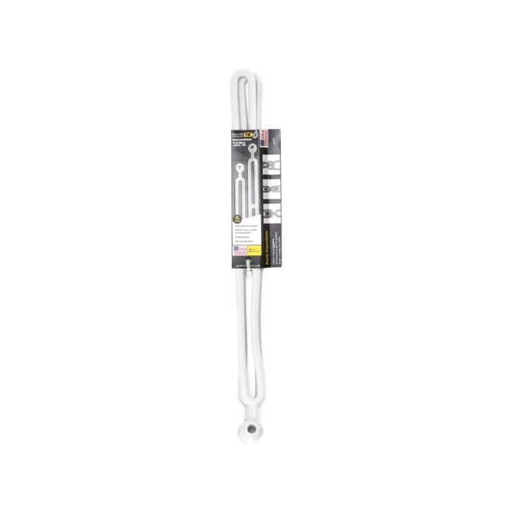 BluBird Rapid Tie 16 Inch White Patented Vinyl Adjustable Extendable Strap, large image number 1
