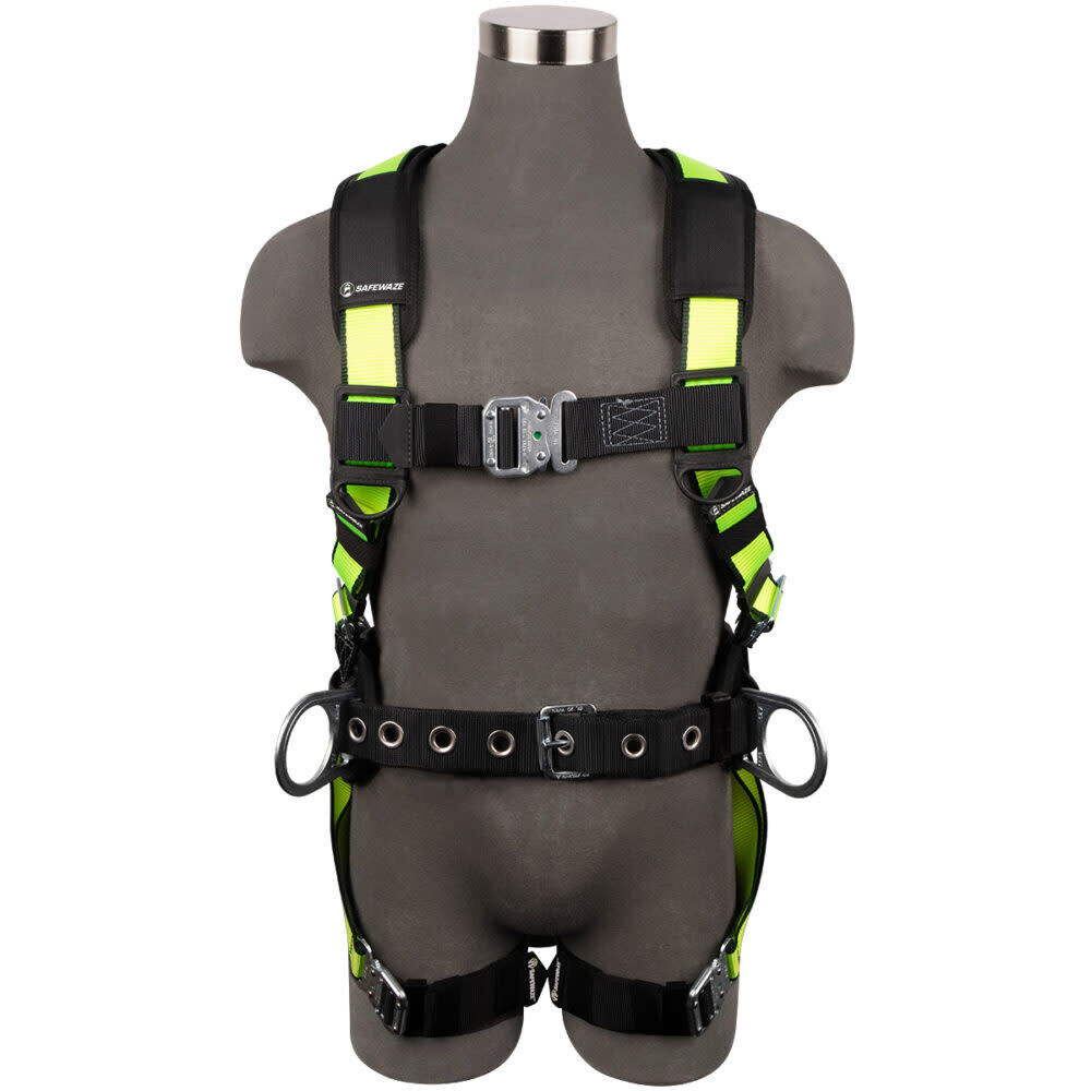 Safewaze PRO Construction Harness: 3D, QC Chest/Legs, large image number 1