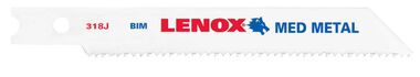Lenox 3-5/8 In. x 3/8 In. x 0.037 In. 18 TPI Bi-Metal Jig Saw Blade U-Shank 25 pk.