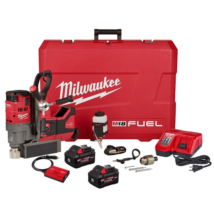 Milwaukee M18 FUEL 1-1/2inch Lineman Magnetic Drill Kit