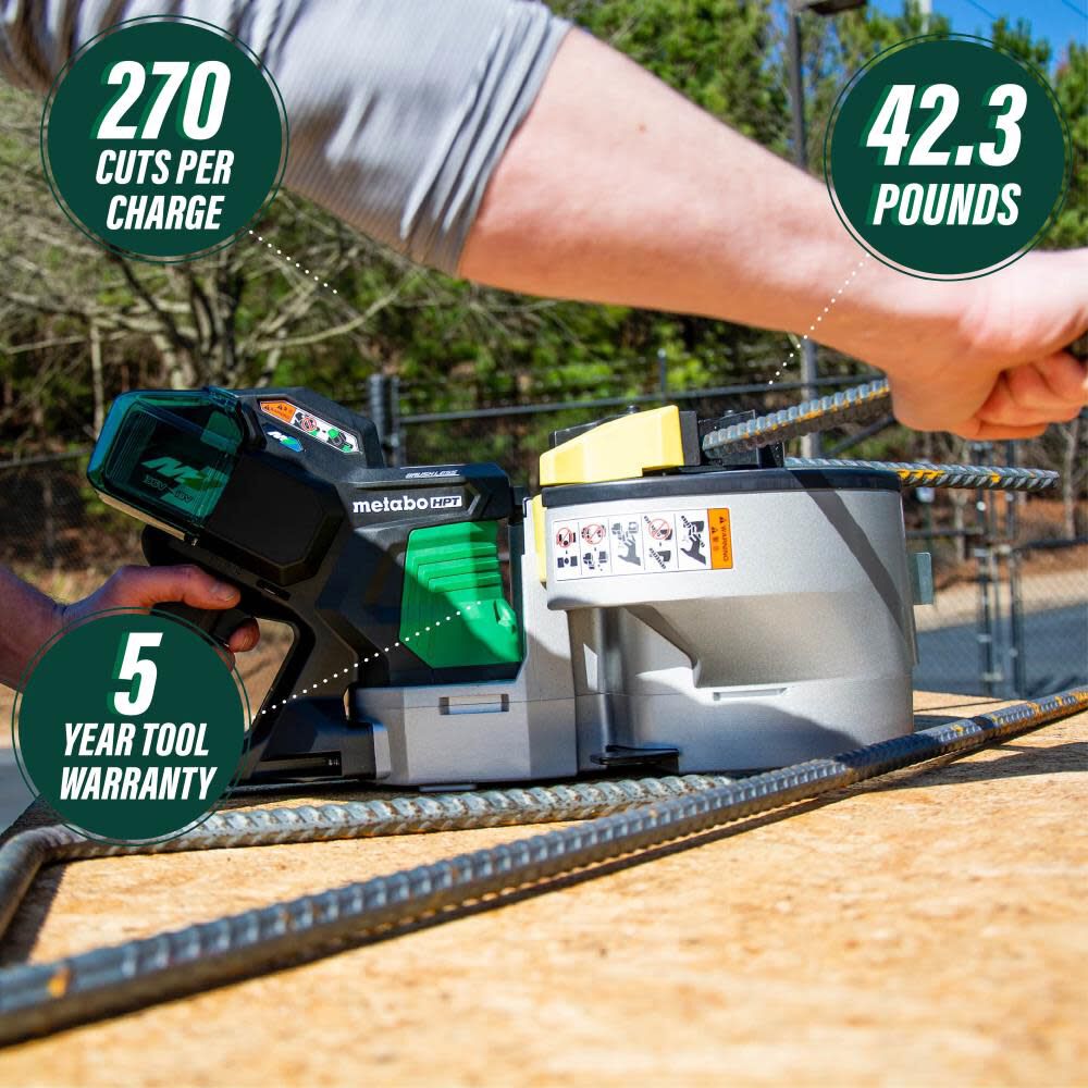 Metabo HPT 36V MultiVolt Portable Rebar Bender/Cutter Kit (4.0Ah x 2