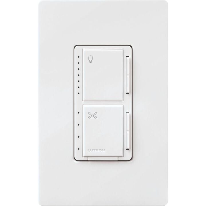 Lutron Maestro 120V 250W 1P Gloss White Dual LED+ Dimmer Switch, large image number 0