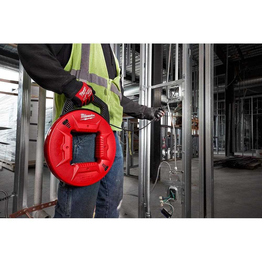 Milwaukee 100 Ft Polyester Fish Tape With Flexible Metal Leader 48 22 4195 - Image 3