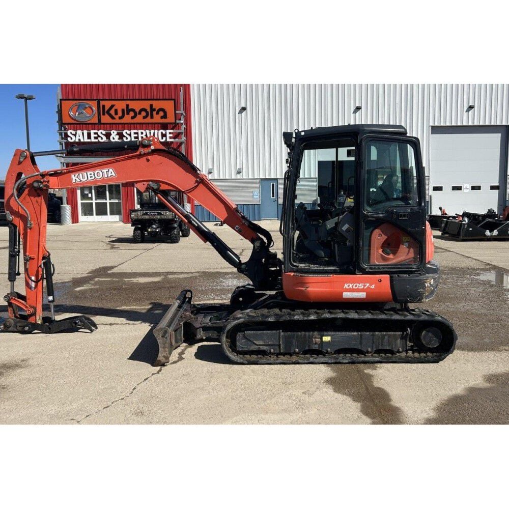 Kubota KX057-4R3A 45.2HP Diesel Engine Mini Excavator – Used 2014