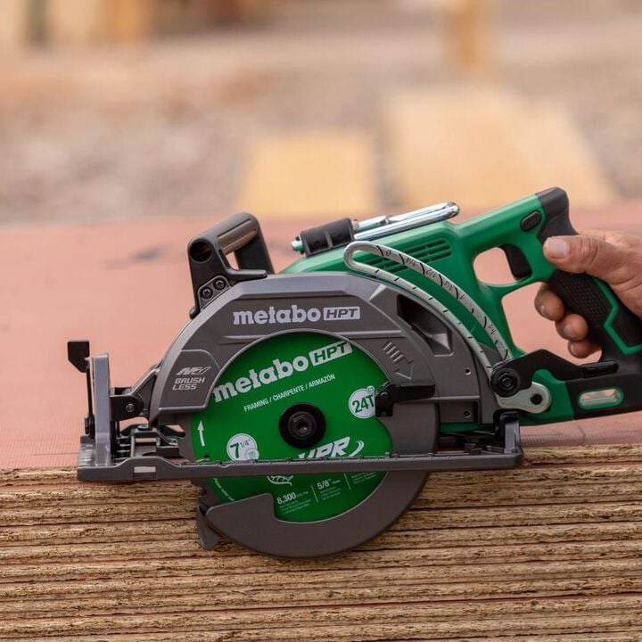 Metabo HPT 7 1/4in Circular Saw Rear Handle (Bare Tool), large image number 10