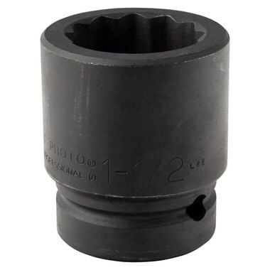Proto 1in Drive Impact Socket 1-1/2in - 12 Point
