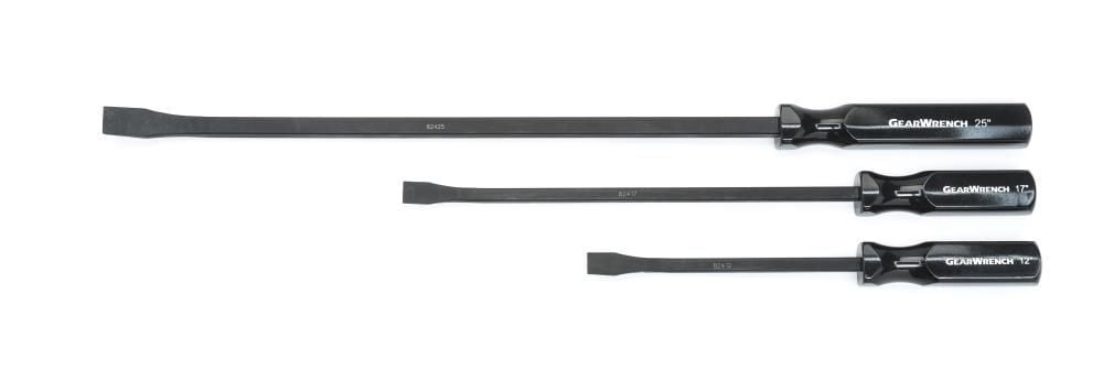 GEARWRENCH 3 Piece Angled Tip Pry Bar Set 12in 17in & 25in, large image number 1