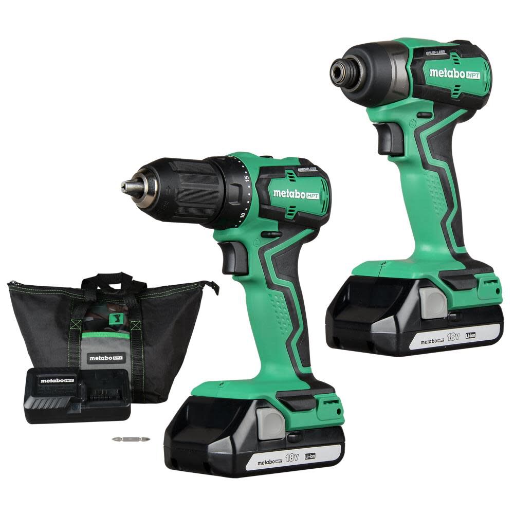 Metabo HPT KC18DDX 18V Cordless Impact Driver and Drill Kit KC18DDXM from Metabo  HPT Acme Tools