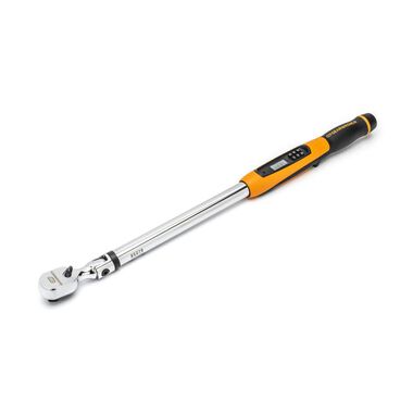 GEARWRENCH 1/2in Flex Head Electronic Torque Wrench with Angle 25-250 ft/Lbs, large image number 5