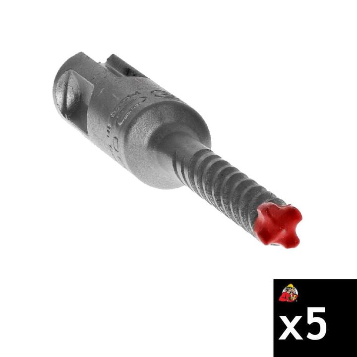 Diablo Tools 1/4 Inch x 4 Inch x 6 Inch Rebar Demon SDS-Plus 4-Cutter FCH Hammer Drill Bit 5 Pieces, large image number 0