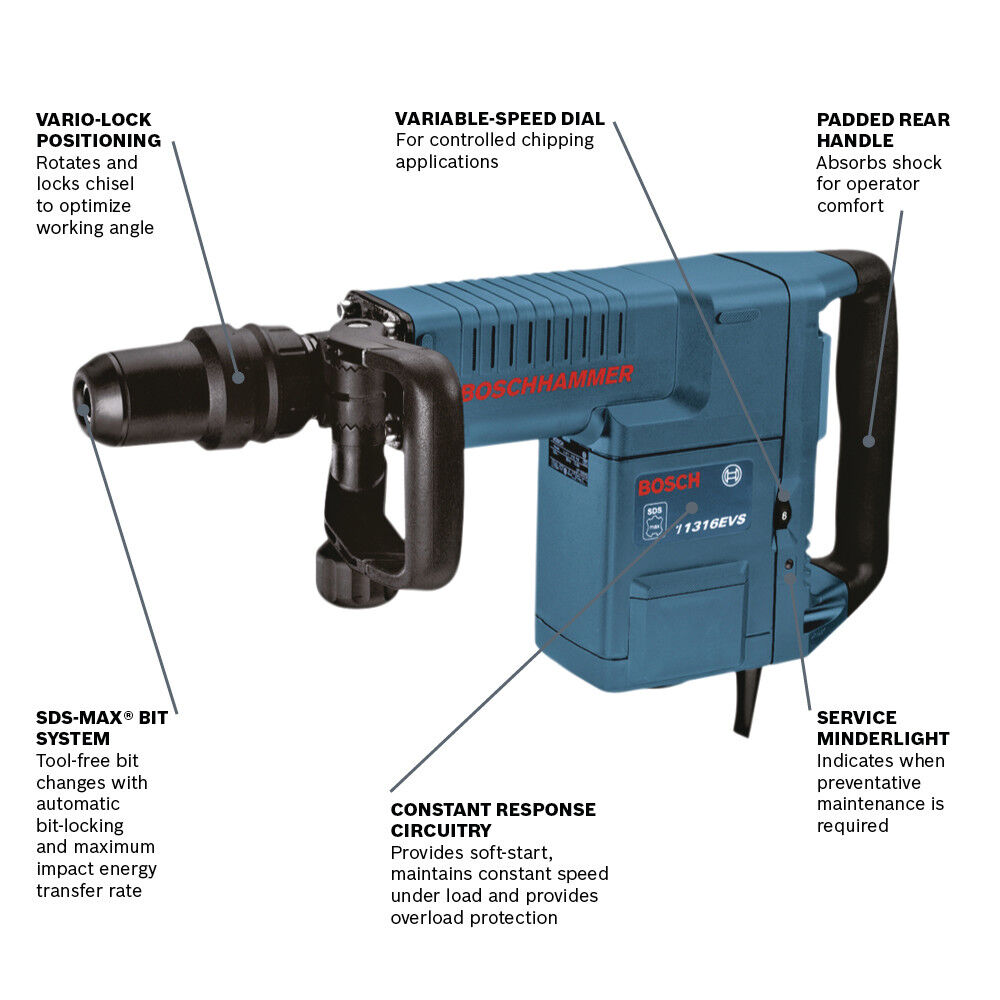 Bosch SDS-max Demolition Hammer, large image number 2