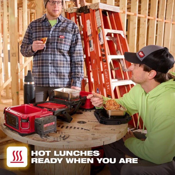 Milwaukee M18 Jobsite Lunch Warmer (Bare Tool) with PACKOUT Compatibility, REDLITHIUM HIGH OUTPUT XC5 Battery and Stainless Steel Container Bundle, large image number 5