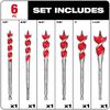 Milwaukee 6-1/2 in. SPEED FEED Wood Bit Set (6 Piece), small image number 3