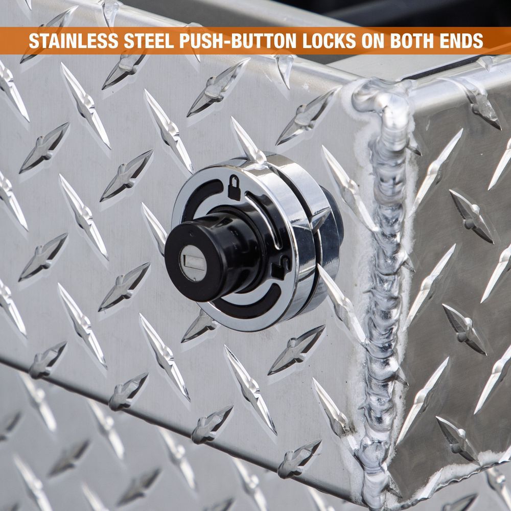 Buyers Products Company 23 Inch x 20 Inch x 71 Inch Diamond Tread Aluminum Crossover Truck Box, large image number 7