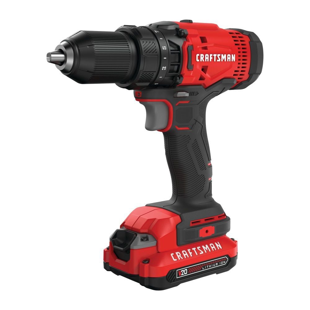 CRAFTSMAN V20* Cordless 1/2 Inch Drill/Driver 1 Battery Kit - CMCD700C1
