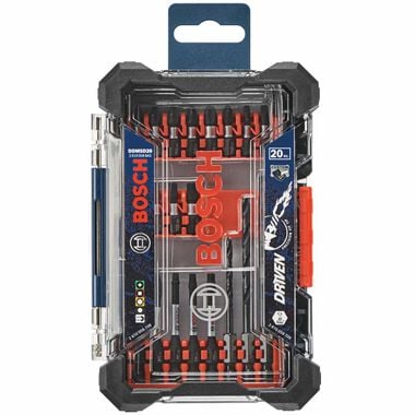 Bosch Driven Impact Screwdriving & Drilling Custom Case Set 20pc