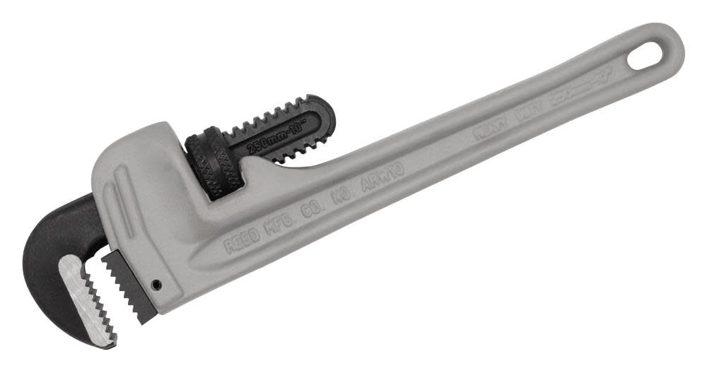 Reed Mfg Aluminum Pipe Wrench, 10 Inch Handle ARW10, large image number 1