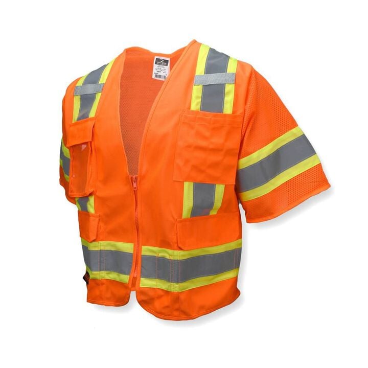 Radians SV63 Two Tone Surveyor Type R Class 3 Two Tone Safety Vest Orange
