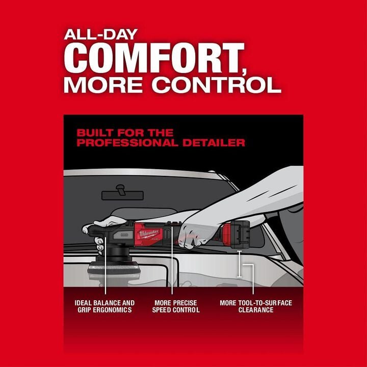 Milwaukee M18 FUEL 21mm Random Orbital Polisher (Bare Tool), large image number 5