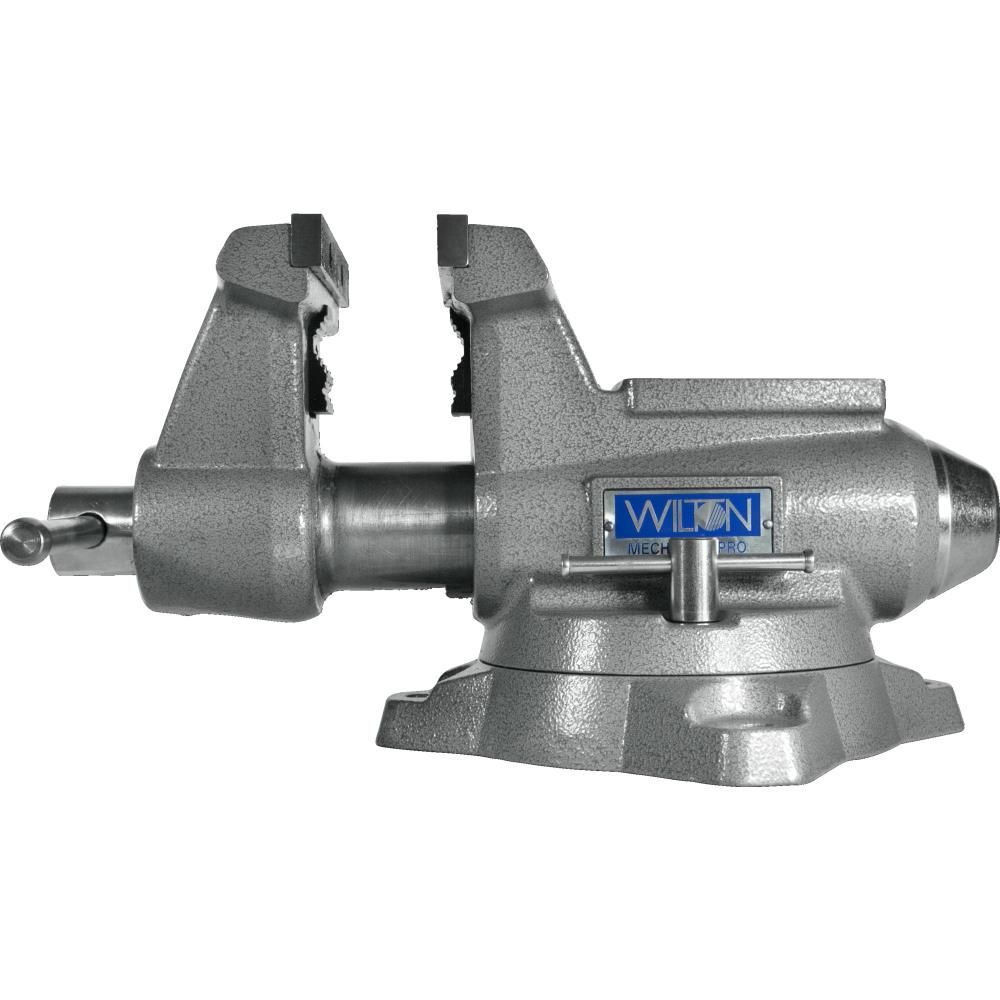 Wilton Mechanics Pro Vise 5-1/2 Jaw Width 5in Jaw Opening 360 Swivel Base, large image number 2