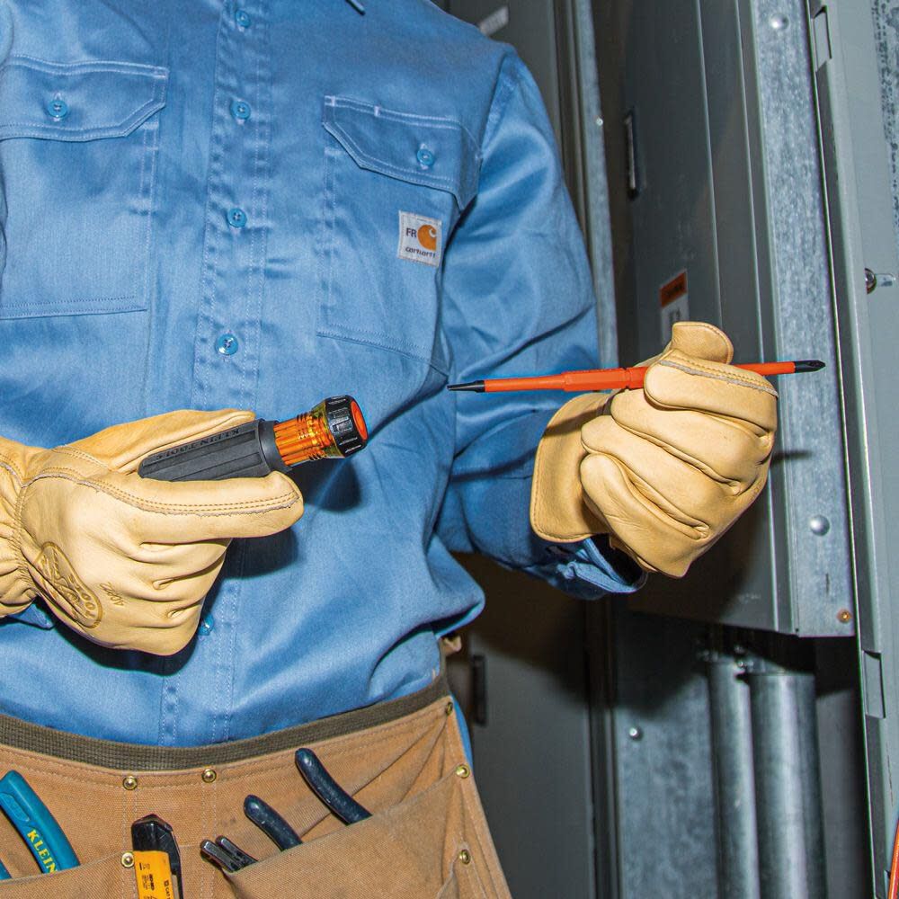 Klein Tools Insulated 2-Bit Driver #1/#2 Sq, large image number 7