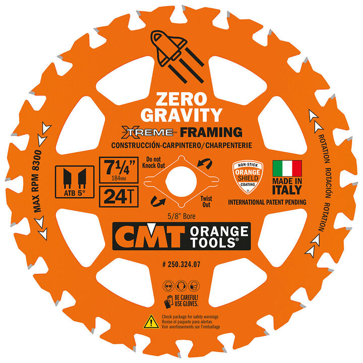 CMT 7-1/4in 24T Wood Circular Saw Blade