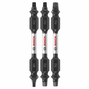 Bosch 3 pc Impact Tough 2.5 In Square Double-Ended Bit Set, large image number 7