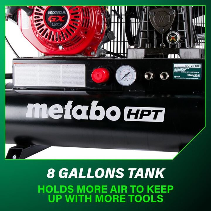 Metabo HPT 5.5 HP Gas 8 Gallon Wheelbarrow Air Compressor, large image number 5