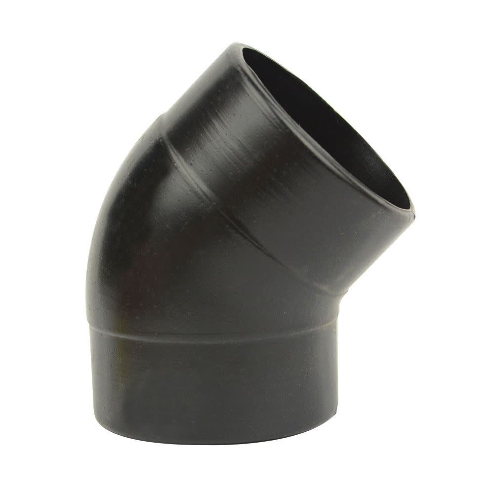 Big Horn 2-1/2 Inch 45 Degree ABS Plastic Black Elbow, large image number 1