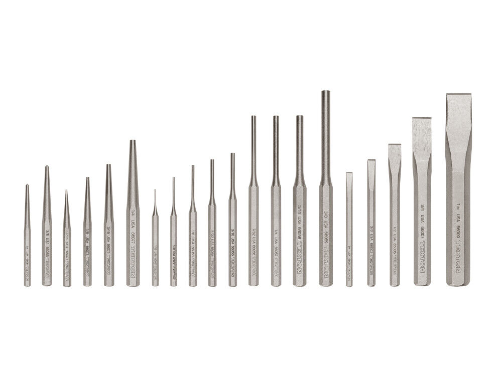 Tekton Punch and Chisel Set, 20 Pieces (Center, Solid, Pin, Chisel), large image number 2