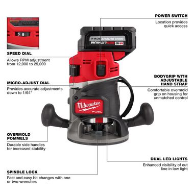 Milwaukee M18 FUEL 1/2 in Router Kit, large image number 3