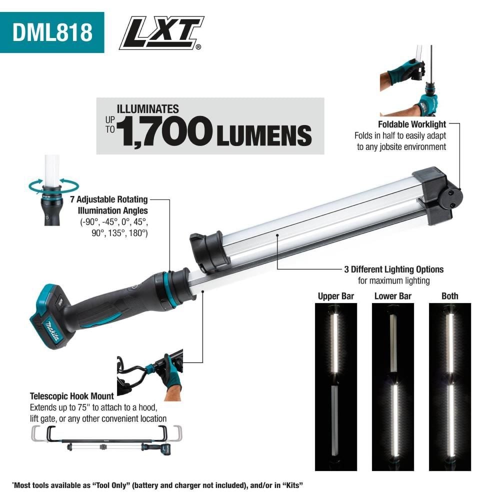 Makita 18V LXT Lithium-Ion LED Underhood Work Light (Bare Tool), large image number 2