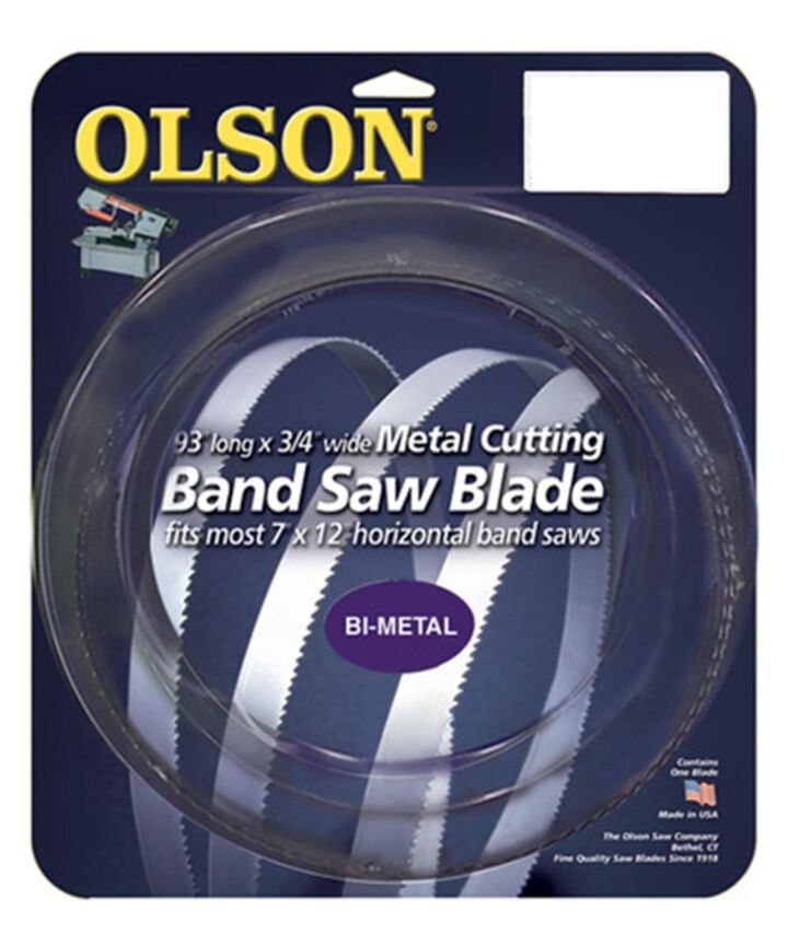 Olson Saw Company 93In. Long Band Saw Blade, large image number 1