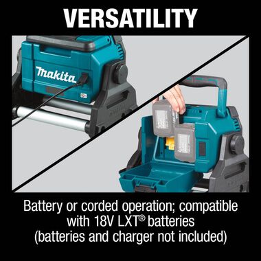 Makita 18V X2 LXT Lithium-Ion Cordless/Corded Work Light (Bare Tool), large image number 3