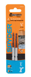 Spyder 1/8 Inch Hex Shank Drill Bit, TetraClad Coating, small image number 1
