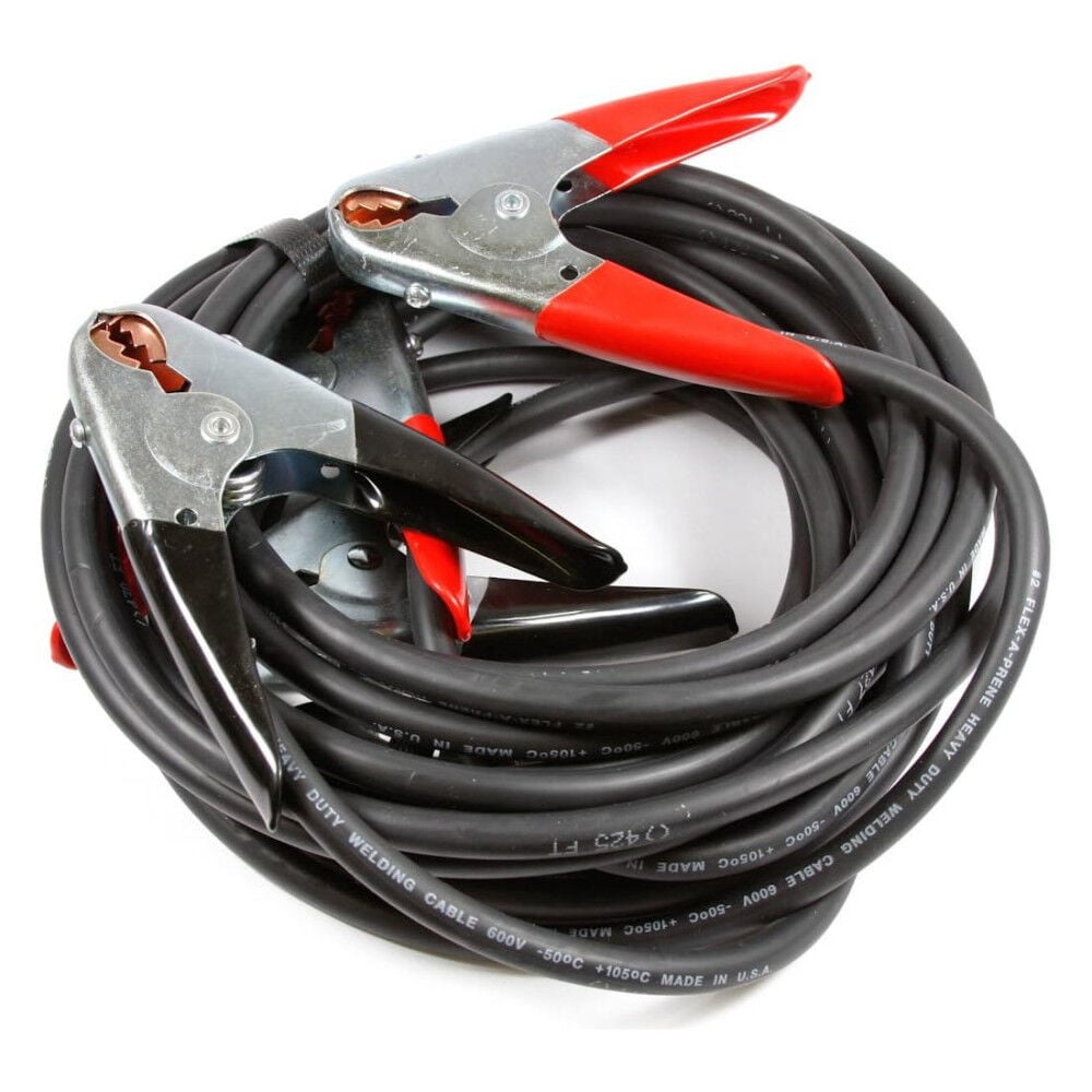 Forney Industries 20 ft Battery Jumper Cables Black & Red Number 4 – 52867