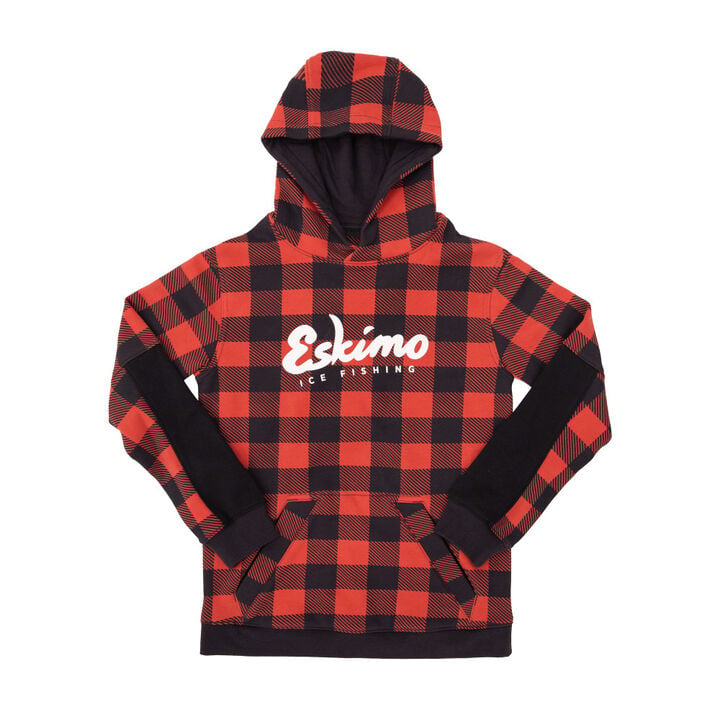Eskimo Youth Retro Hoodie, Buffalo Plaid