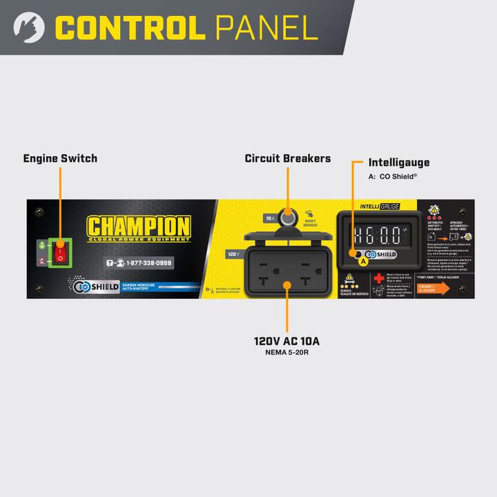 Champion Power Equipment 1,500-Watt Gas Powered 49 State Portable Generator, large image number 2