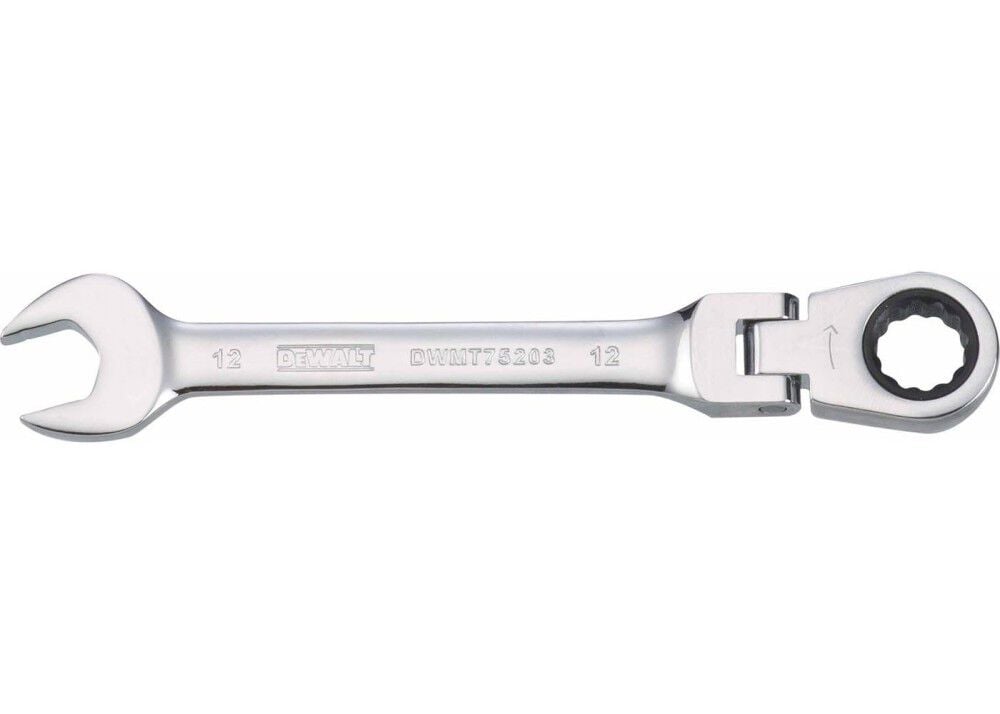 DEWALT 12 mm Steel Flex Head Ratcheting Combination Wrench - DWMT75203OSP