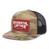 Occidental Leather Oxy Flatbill Trucker Hat Camo with Red Patch OSFM, small image number 1