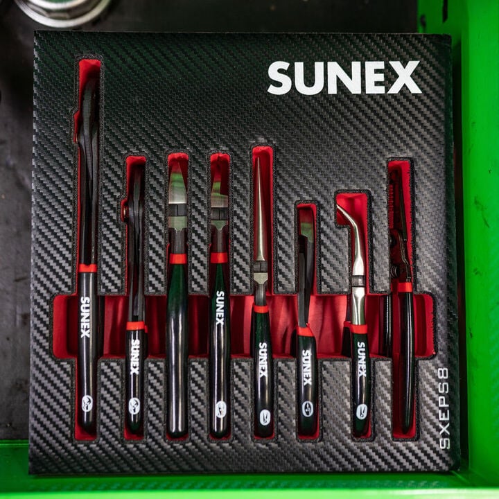 Sunex Pliers Set In EVA Foam Storage Tray 8 Pieces, large image number 7
