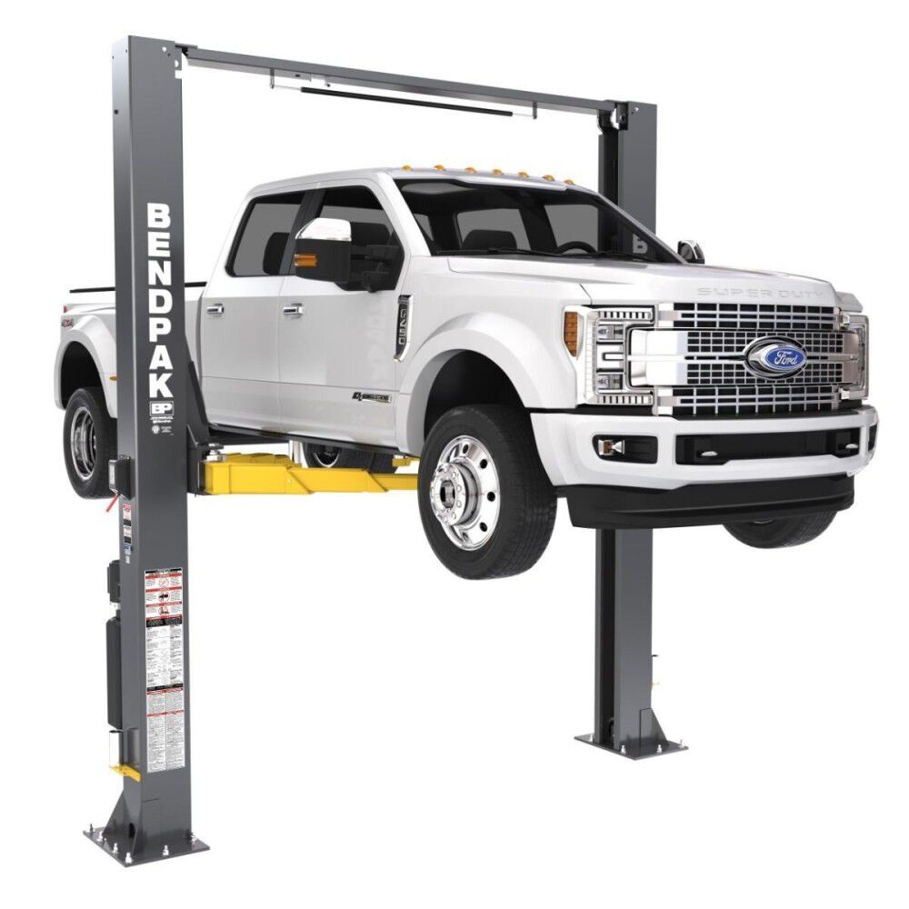 Bendpak 12APX 12000 Lbs High-Rise Clearfloor Two-Post Car Lift with Pads, large image number 3